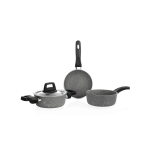 PICCOLA / 4 PARÇA  DERİN TENCERE 14 CM   TAVA 14 CM -  KOÇEROLA 14 CM -  1S5742-22006-GRI01