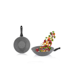 CORY SERİSİ WOK /  KARE TAVALAR  VE SAHAN - 28 CM WOK TAVA: 1S0831-22004-GRI01