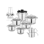 Schafer Jewel çelik çeyiz seti / 18 parça - inox