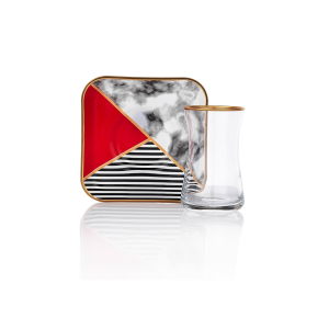 Schafer Natur cam çay seti 6'lı / 12 parça