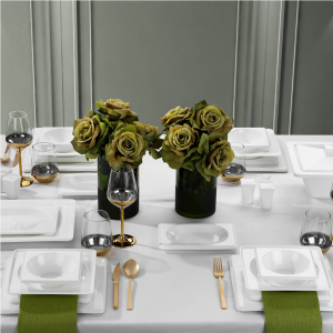 Schafer blanc bone porselen yemek takımı 60 parça / 12 kişilik