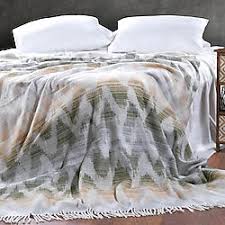 Schafer mila çift kişilik battaniye - yeşil