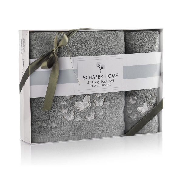 Schafer Blume Havlu Seti 2'li Yeşil